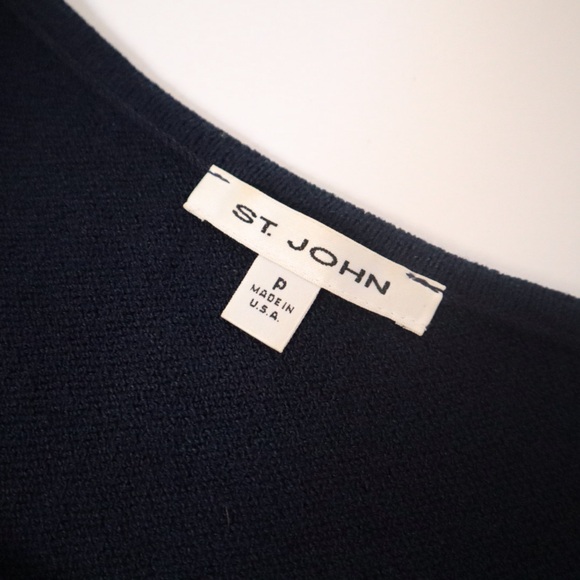 Navy St John Vest Top - Picture 2 of 3